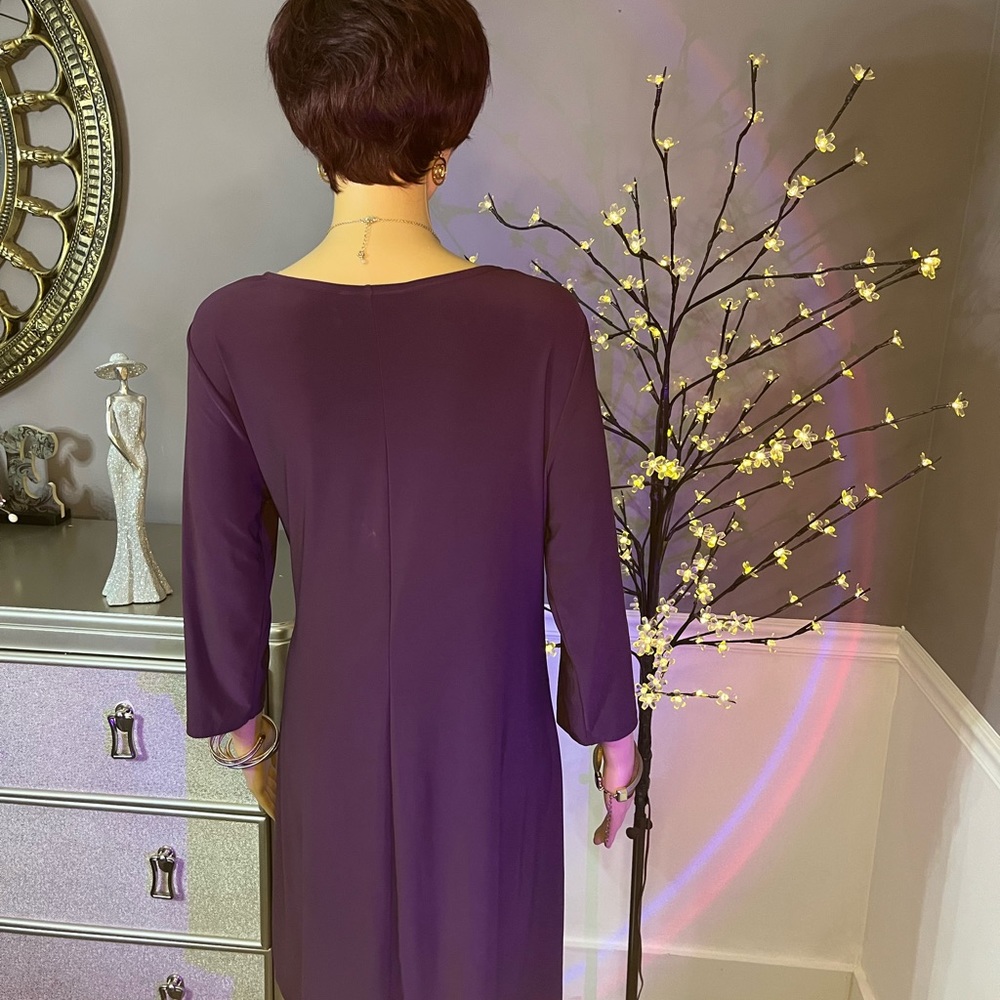 Purple/lavender. Stretch knit 4ways.office, church dinner,dancing attire.